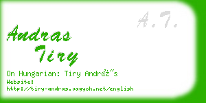 andras tiry business card